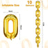 Gejoy 24 Pieces Chain Balloons, 16 Inch Foil 90s Balloons for Hip Hop Party Decorations, Gold