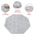 8 69" Octagon Playpen Mat Grey, Non Slip Panel Playpen Mattress Mat Fits Regalo Extra Large Play Yard and hiccapop XL