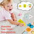 Montessori Toy for Babies 12-18 Months, Wooden Shape Puzzles for Toddlers 1-3, Baby Puzzle with Knob, Color & Shape