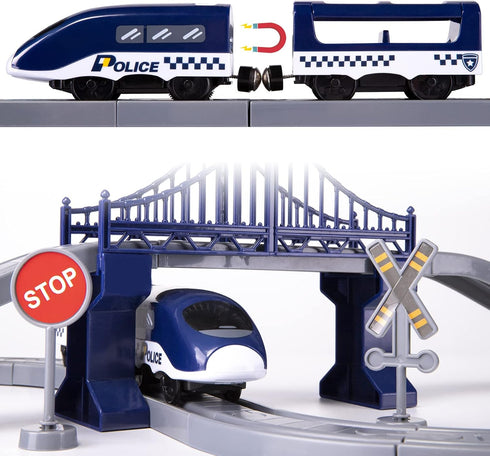 Sets 66 3 4 5 6 7 8 Wdmiya Train for Toddlers, Pcs Trains Toy with Battery Operated & Tracks (Magnetic Connection)