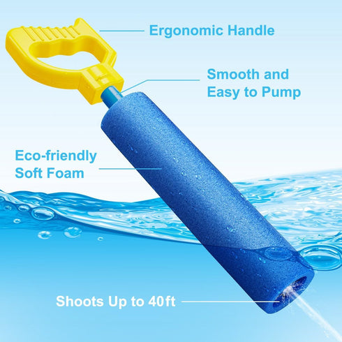 Water Gun, 6 Pack Super Soaker Blaster Squirt Guns for Swimming Pool Beach Summer Party Outdoor Games