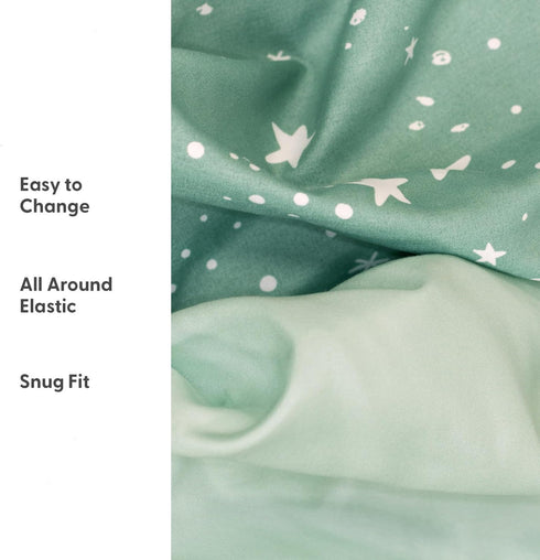 4-Pack The Peanutshell Baby Bassinet Sheets - Soft, Oval & Fitted Baby Girls or Boys Sheet, Rectangle, Fitted Covers