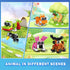 HOGOKIDS Party Favors for Kids, 30 Kinds of Animals Building Block Toy 20 Pack, Birthday Gift for Ages 4-12