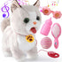 Ylpaprm Walking Cat Set Interactive Talking Toy Kitten Repeat What You Say Robot