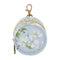 PYBUG Flower Round Pacifier Storage Case, Polyester & TPU Lined with Hook Buckle,