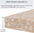 2 Pack Pobibaby Crib Sheets Girl, Premium Fitted Baby Crib Sheets for Standard Mattress Ultra-Soft Jersey Knit, Safe