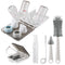Baby Bottle Brush,6 in 1 Bottle Cleaner Set with Extendable Silicone Bottle