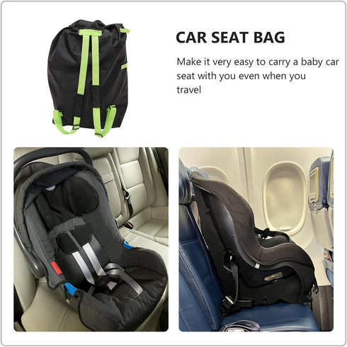 Double Stroller Travel Bag with Gate Check Function Waterproof Stroller Storage Carrier for Airplane Suitable