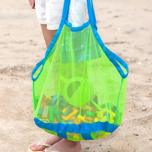Xplanet Large Mesh Beach Bag for Family Beach Toys, Toy Storage Bag to Keep Away from Sand & Water