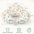 AMASKY Nursing Pillow, More Support for Mom and Baby, Removable Cotton Cover and Colorful Animal Patterns, Machine