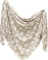 Copper Pearl Large Premium Knit Baby Swaddle Receiving Blanket Oak