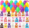 24 Pcs Filled Easter Eggs with Plush Bunny,Colorful Easter Eggs Prefilled with