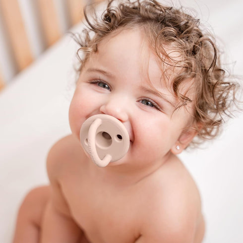 5 Pack 0+ Pack Set Comfy Cubs Baby Pacifiers, for Months - Soft Breast-Like Nipple Shape - CPSIA Compliant Silicone