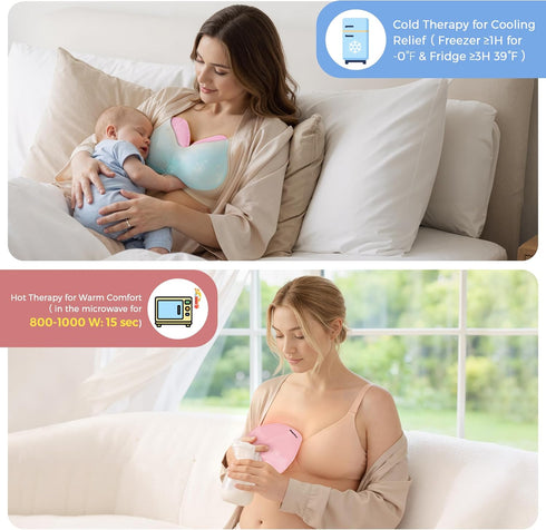 60 Set 50 Packs Breastfeeding Care Kit for Nursing Moms, Piece Complete Gift with Milk Collector, Storage Bags