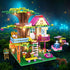 Set 6-12+ HOGOKIDS Tree House Friends Building with LED Light - Girl House Forest Building Block Toy Kit, Birthday