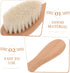 Set KOMBIUDA Hair Brush with Soft Bristles and Comb Gentle Scalp Cleaning and Bath Brush for Newborns Parents