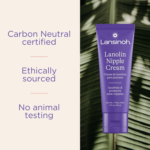 100% 1.41 Lansinoh Lanolin Nipple Cream Safe for Breastfeeding Baby, Natural Nipple Butter, Breastfeeding Essentials