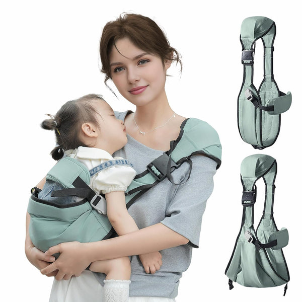 Smanlia Baby Sling Carrier, Baby Carrier Newborn to Toddler Wrpas Carrier Essentials Safety,