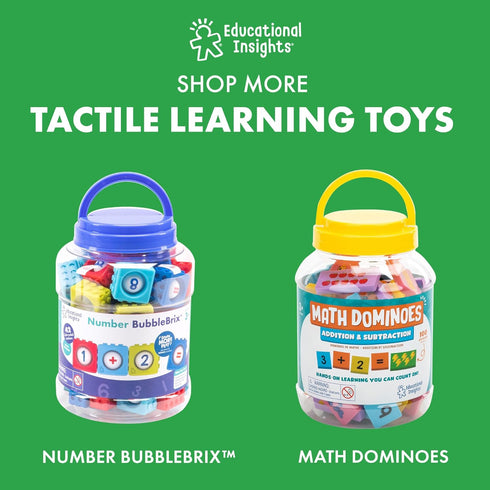Educational Insights Alphabet BubbleBrix - ABC Learning for Toddlers, Alphabet Toys for Preschool and Kindergarten,