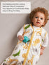 12-18 0.5 3 Pack 2-Way TILLYOU OU Baby Sleep Sack Months Tog Cotton Wearable Blanket for Baby, Infant Sleeping Sack