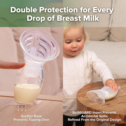 Gen.2 4oz/100ml Set, haakaa Plus Upgraded Manual Breast Pump, Multi-Ring ComfortCARE Sensitive Silicone Breast Pump