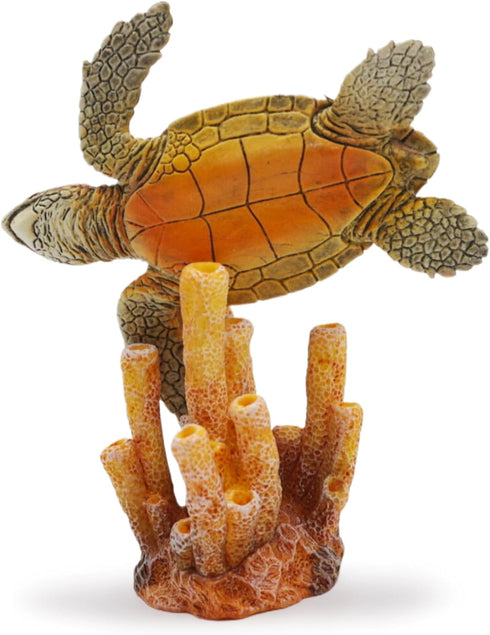 Gemini&Genius Sea Turtle Toys for Kids - Realistic Sea Turtle Figurine Toy - Under The Sea Life Educational Gifts and