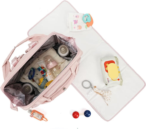 Backpack Backpack BELALIFE Baby Diaper Bag, Baby Essentials Travel for Moms Dads, with Changing Pad, Insulated Bottle