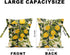 Hanamiya Na 2Pcs Lemon Print Wet Bags, Wet Dry Bag Reusable Zipper Pouch for Swimsuit, Diapers, Travel, Pool, Beach