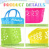 50 Wenqik Pcs Plastic Easter Baskets for Kids Bulk Easter Egg Baskets Empty Easter Plastic Buckets for Kids with Handle