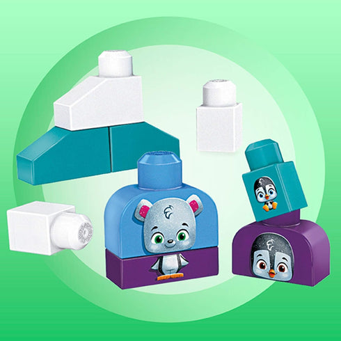 Mega Bloks Polar Friends Preschool Building Set, Plant-Based Blocks