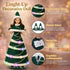 Lady Cat 11.5-Inch Dress,3 Light-Up Decorative Doll with LED Lighting Modes (Slow Flash, Fast Flash, Steady On),Display