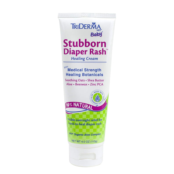 TriDerma MD Baby Stubborn Diaper Rash Relief Cream, Healing for Hard-to-Heal Diaper