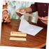 Wooden Pregnancy Test Keepsake Box with Lid Genuine Footprint Design Newborn Announcement Storage Case for Mementos