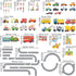 DECOWALL The Road and Cars Kids Wall Stickers, Peel and Stick Removable Wall Decals for Nursery Bedroom