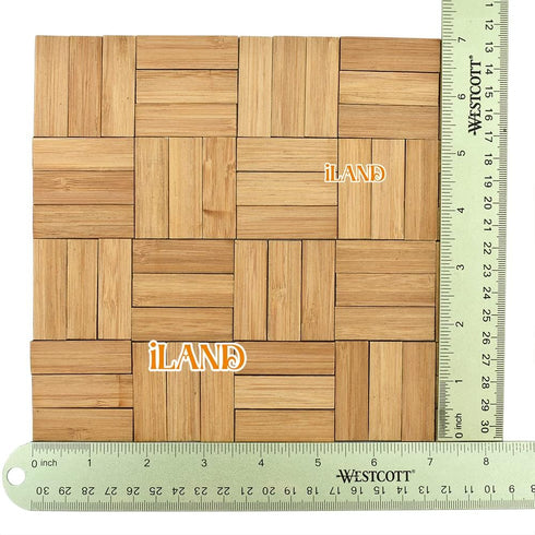iLAND Varnished Dollhouse Flooring, 1:12 Scale Bamboo Floor Boards, Buy 2 at Half Cost! (48pcs Rectangular)