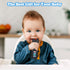 2-Pack Baby Remote Control Teether Toy - Silicone Baby Teething Toys for 6-36 Months (Black + Gray)