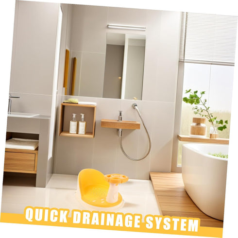 Bath Tub Seat with Suction Cups Non-Slip Bathtub Chair Ergonomic Comfortable Sitting Support Adjustable Height
