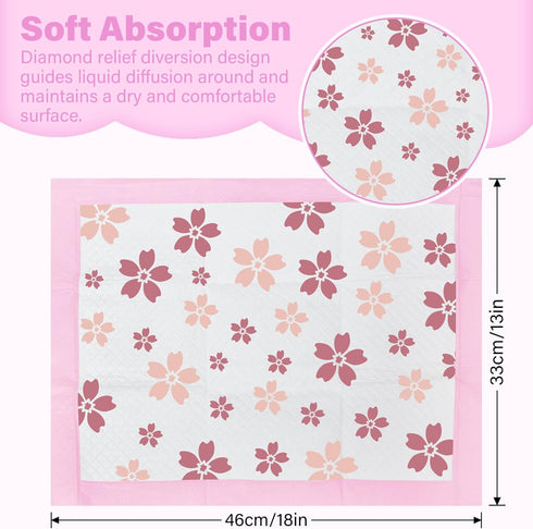 FORYEE 17 13 Inches (50 Pack) Disposable Changing Pad Liners for Baby x Absorbent Waterproof Underpads Incontinence