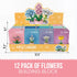 12 Pack Set Liberty Imports Mini Flower Botanical Building Block Collection, Creative Flower Plant Toy for Kids, Home