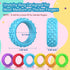 18 Pack 6 Silicone Fidget Rings for Kids - Sensory Chew Toys for Autistic & ADHD Adults, Textured Quiet Classroom