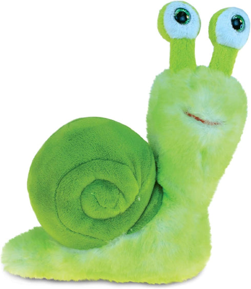 DolliBu Green Snail Plush - 7 Inch Realistic Stuffed Animal Snail Toy for Kids and Adults