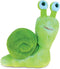 DolliBu Green Snail Plush - 7 Inch Realistic Stuffed Animal Snail Toy for Kids and Adults