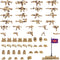 Weapons Pack Military Accessories U.K Special Forces Toys, Compatible with Major Brand Building Blocks