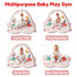 Tummy 6 Baby Play Gym & Activity Mat with Light-up Musical Arch, Washable Time Mat with Detachable Sensory Toys
