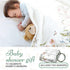 Bohemian Floral Baby Growth Blanket for Boys - Monthly Milestone Photography Prop