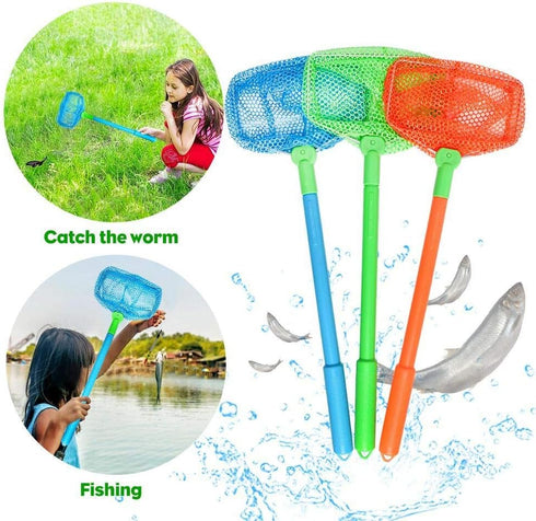 Fishing Net, TSYAN Bug Net for Catching Crab, Insect Nets, Colorful Nets for Kids Outdoor Playing