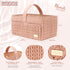 Luxurious Baby Diaper Caddy, Nursery Storage Basket for Newborn Boy and Girl, Travel Baby Basket for Diapers Baby