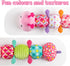 Baby Toys Musical Caterpillar - Soft Sensory Stuffed Animal Toys with Crinkle and Rattles, Pink