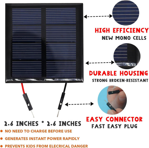 2 in 1 Science Experiment Kits for Kids - DIY Building Remote Control Solar Car Model Kit, 3D Puzzles Wooden Motor Set,