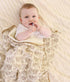 Gunnaicat 100% 40x40 Inch Double Layered Cotton Muslin Baby Blanket Ultra-Soft Swaddling Nursery Crib BlanketLeaves